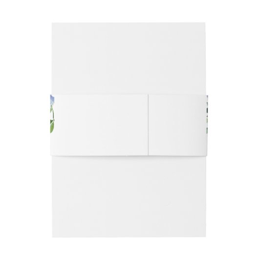 Blue Watercolor Hydrangea Wedding Bly Band (Rückseitenbeispiel)