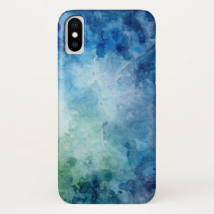Blue Watercolor iPhone Case