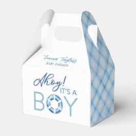 Blue Watercolor Kariert Baby Dusche Papiertücher Geschenkschachtel