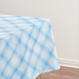 Blue Watercolor Kariert Tablecloth - Wasserdusche Tischdecke