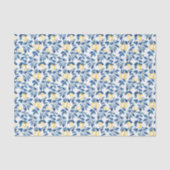 Blue Watercolor Lemon Seidenpapier (Vorderseite)