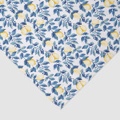 Blue Watercolor Lemon Seidenpapier (Ausschnitt)