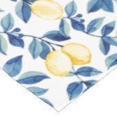 Blue Watercolor Lemon Tischdecke (Schrägansicht)