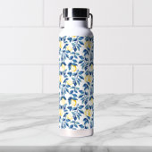 Blue Watercolor Lemon Trinkflasche
