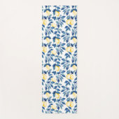 Blue Watercolor Lemon Yogamatte (Vorderseite)