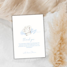 Blue Watercolor Minimalistisch Little Koch Baby Du