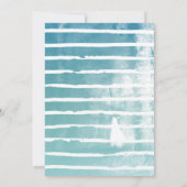 Blue Watercolor Modern Script Abschluss Vielen Dan Dankeskarte (Rückseite)