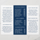 Blue Watercolor Moderne Broschüre für Unternehmen (Rückseite)