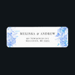 Blue Watercolor Moderne Hochzeit Danke<br><div class="desc">Blue Watercolor Moderne Hochzeit Danke</div>