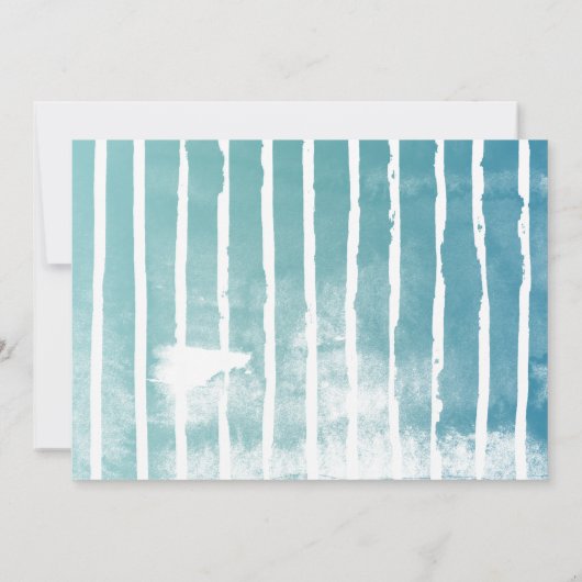 Blue Watercolor Modernes Script Grad Danke Foto (Rückseite)