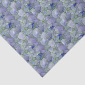 Blue Watercolor Mosaic Sea Glass  Seidenpapier (Ausschnitt)