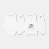 Blue Watercolor Noah's Ark Boy Christening Geschenkschachtel (Ungefaltet)