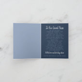 Blue Watercolor Nordic Lakeside Falten Weihnachten (Innenseite)