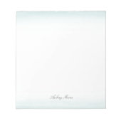 Blue Watercolor Notepad Notizblock (Vorderseite)