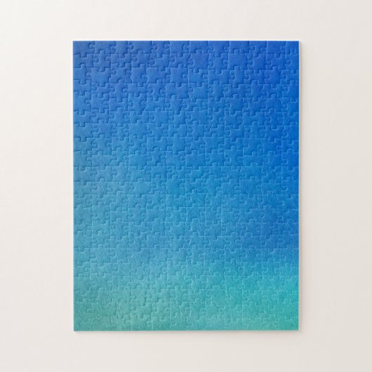 Blue Watercolor Ombre Puzzle (Vertikal)