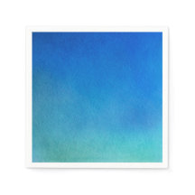 Blue Watercolor Ombre