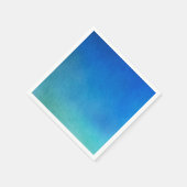 Blue Watercolor Ombre Serviette (Ecke)