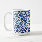 Blue Watercolor Paints Kaffeetasse (Links)