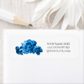 Blue Watercolor Rose Elegante Hochzeit (Insitu)