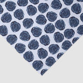 Blue Watercolor Rose Reben Hütte Hochzeit Seidenpapier (Ausschnitt)