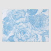 Blue Watercolor-Rose Seidenpapier (Vorderseite)