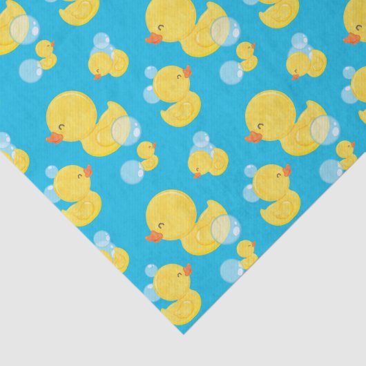 Blue Watercolor Rubber Ducky Seidenpapier (Ausschnitt)