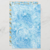 Blue Watercolor Sea Life Artisan Soap Wrap (Vorne/Hinten)