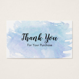 Blue Watercolor Splash Vielen Dank