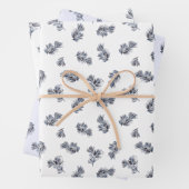 Blue Watercolor Sprig Geschenkpapier Set (Beispiel)