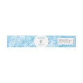 Blue Watercolor Starfish Beach Soap Band Wrap (Flach)