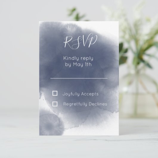 Blue Watercolor Theme (Stehend Vorderseite)