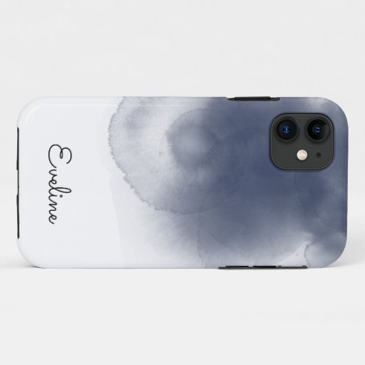 Blue Watercolor Theme Case-Mate iPhone Hülle (Rückseite (Horizontal))