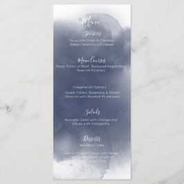 Blue Watercolor Theme Menükarte