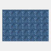 Blue Watercolor Trio Geschenkpapier Set (Vorderseite 3)