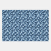 Blue Watercolor Trio Geschenkpapier Set (Vorderseite 2)