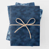 Blue Watercolor Trio Geschenkpapier Set (Beispiel)