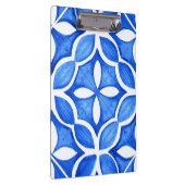 Blue Watercolor Tuscan Italienische Küche Klemmbrett (Rechts)