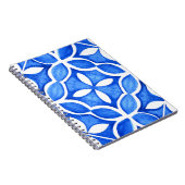 Blue Watercolor Tuscan Italienische Küche Notizblock (Rechte Seite)