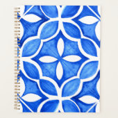 Blue Watercolor Tuscan Italienische Küche Planer (Vorderseite)