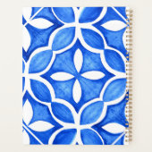 Blue Watercolor Tuscan Italienische Küche Planer (Rückseite)