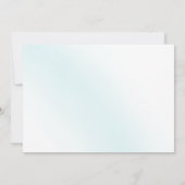 Blue Watercolor Wave Wedding Dankeskarte (Rückseite)