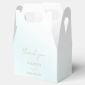 Blue Watercolor Wave Wedding Geschenkschachtel (Geöffnet)