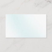 Blue Watercolor Wave Wedding Platzkarte (Rückseite)