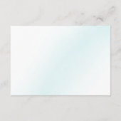 Blue Watercolor Wave Wedding Registry Begleitkarte (Rückseite)