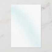 Blue Watercolor Wave Wedding Registry Begleitkarte (Rückseite)