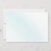 Blue Watercolor Wave Wedding Save The Date (Rückseite)