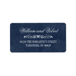 Blue Watercolor Wedding Address Labels Adressaufkleber