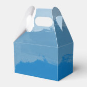 Blue Watercolor Wedding Geschenkschachtel (Rückseite)