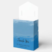 Blue Watercolor Wedding Geschenkschachtel (Geöffnet)