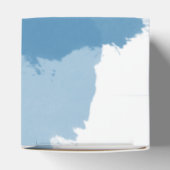 Blue Watercolor Wedding Geschenkschachtel (Oben)